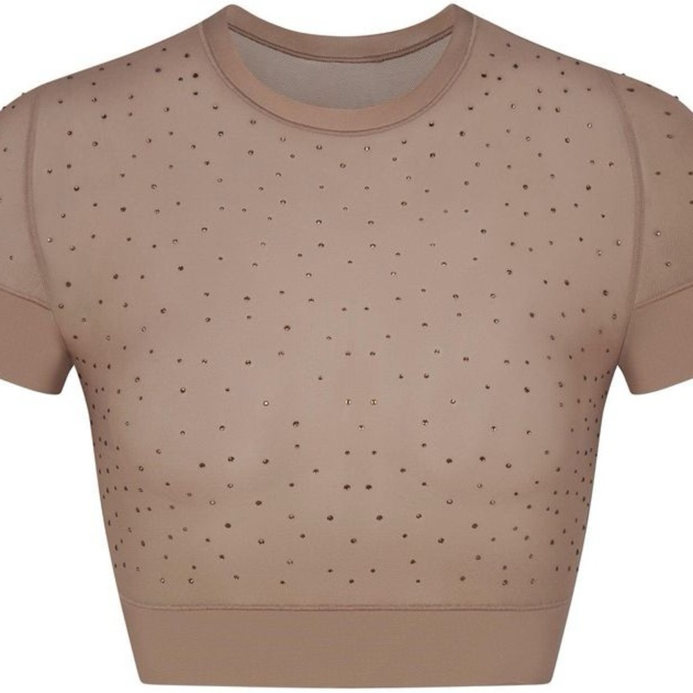 NWT Skims rhinestone t shirt